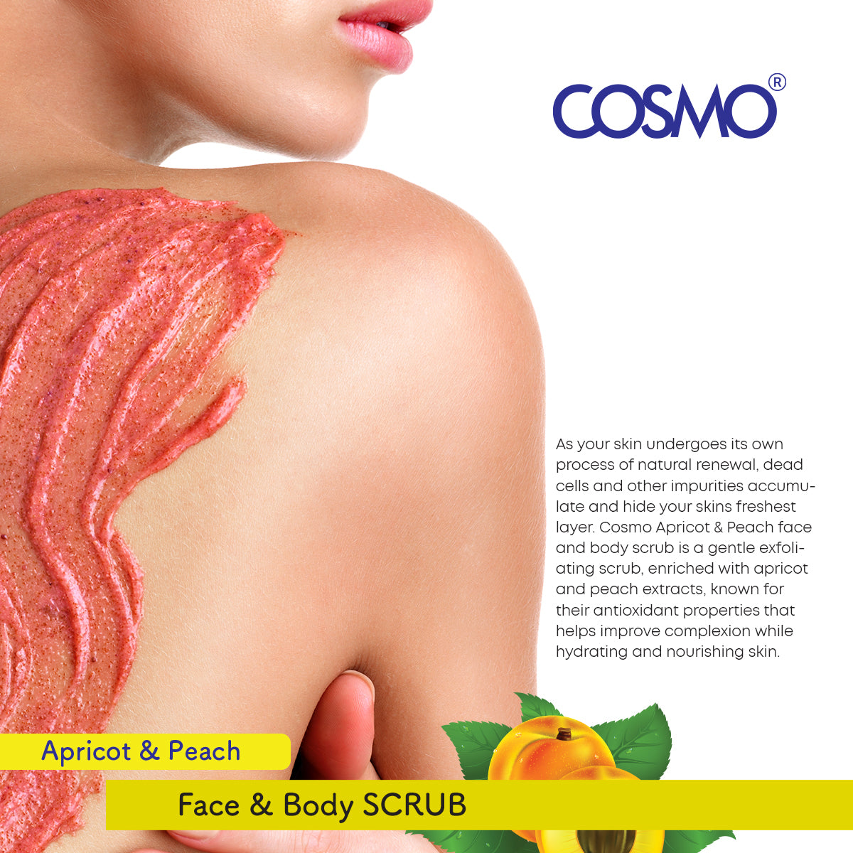 Apricot Peach Face & Body Scrub