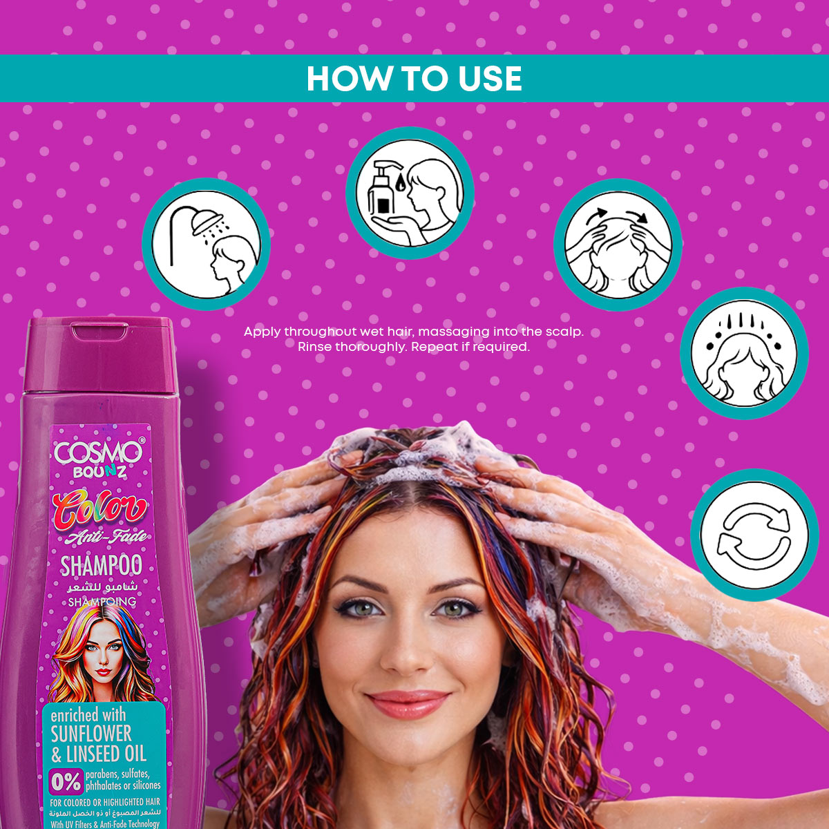 Bounz Color Anti Fade Shampoo