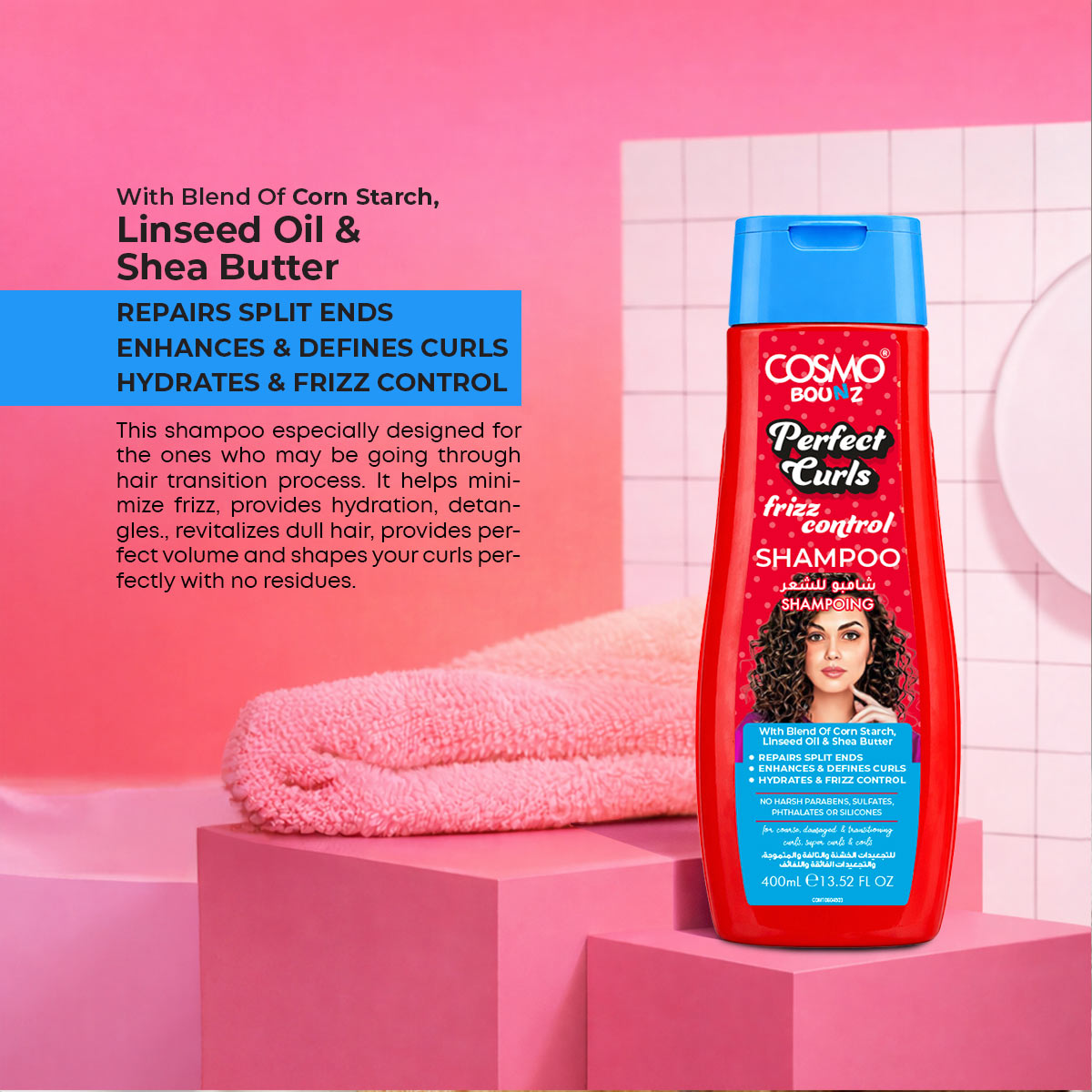Bounz Perfect Curls Frizz Control Shampoo