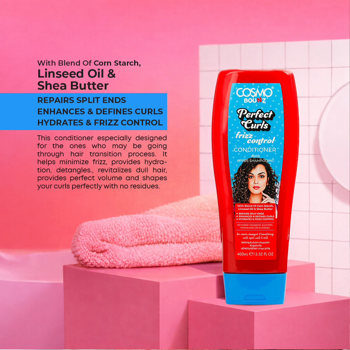 Bounz Perfect Curls Frizz Control Conditioner