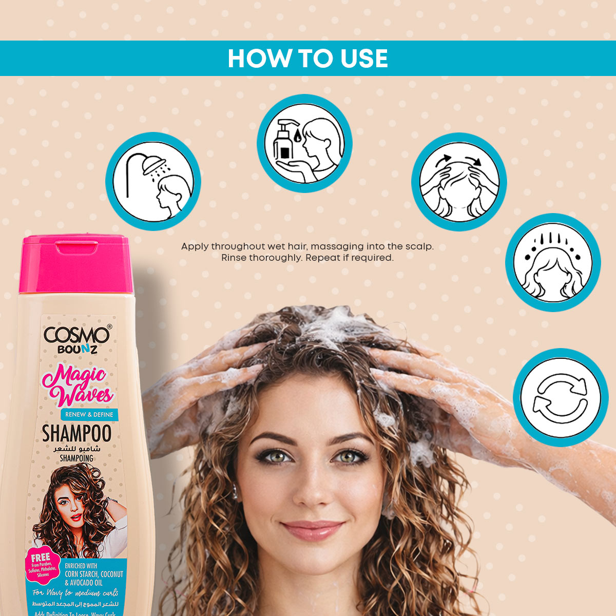 Bounz Magic Waves Shampoo