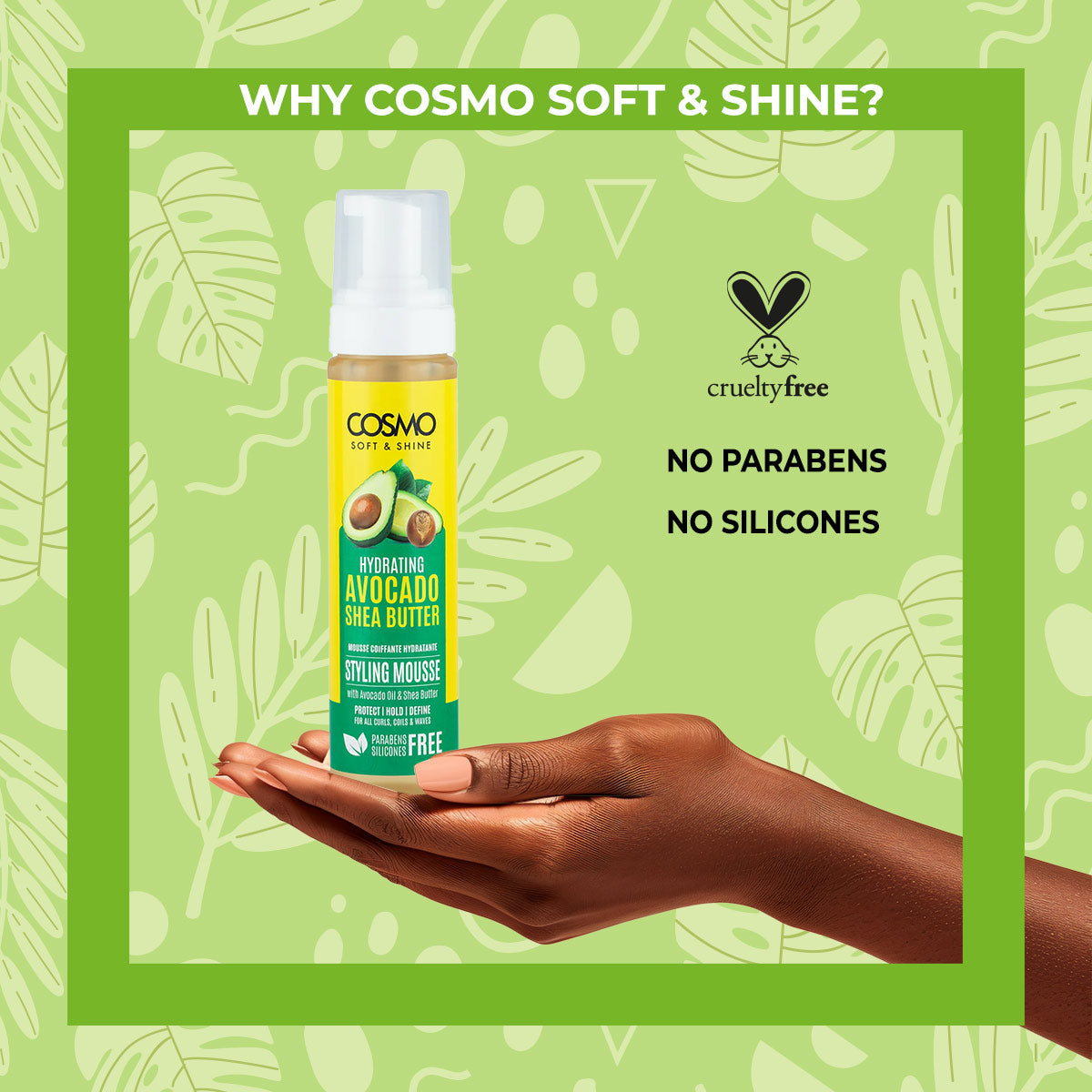 Soft & Shine Avocado & Shea Butter Hydrating Styling Mousse