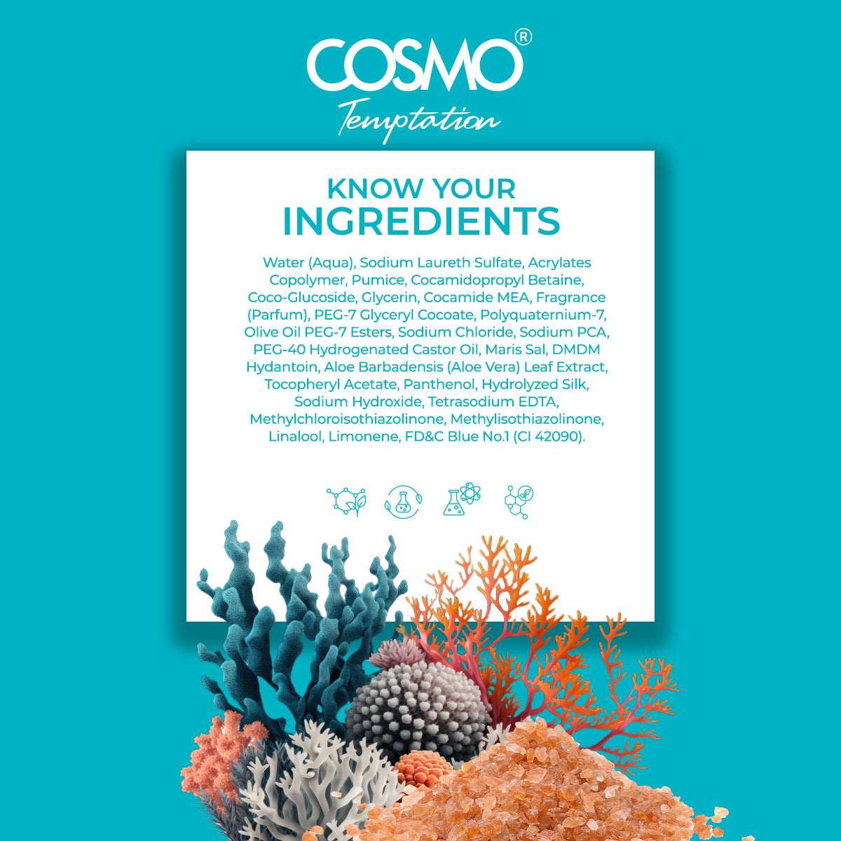 Temptation Sea Minerals Shower Scrub